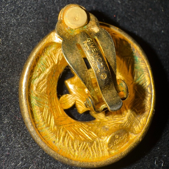 Givenchy Gold Circular Earrings - Picture 3 of 3